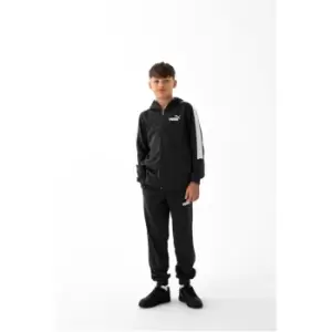 Image of Puma Hooded Poly Tracksuit - Black