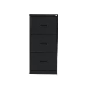 Image of Talos 3 Drawer Filing Cabinet Black KF78766
