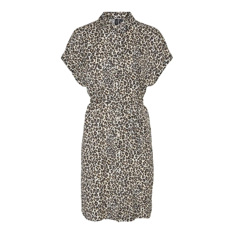 Image of Vero Moda Short dress For Her Vero Moda Mony Marron Female S