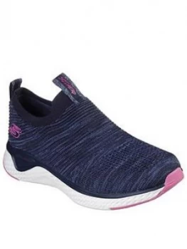 Image of Skechers Lite Joy Solarfuse Slip On Plimspoll - Navy
