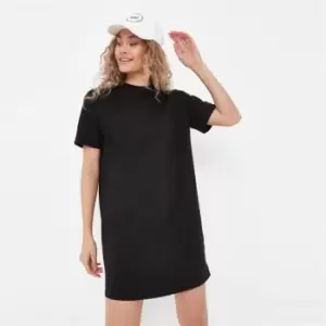 Image of Missguided Petite Basic t Shirt Dress - Black