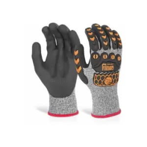 Image of Nitrile palm coated glove grey xxl (Pair) - Glovezilla