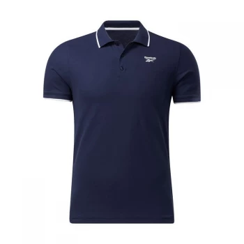 Image of Reebok Training Essentials Polo Shirt Mens - Vector Navy
