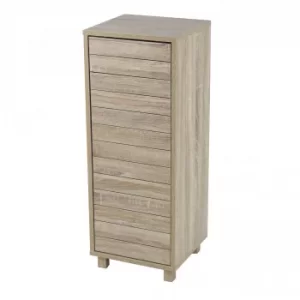 Image of Natural Maia Oak Effect Small Storage Cabinet Brown
