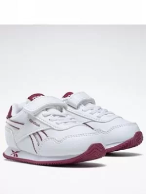 Image of Reebok Royal Classic Jogger 3 Shoes, White/Purple, Size 8.5