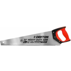 Image of DT45624 22" 8TPI Triple Ground Rapid Cut Hardpoint Handsaw - Dekton