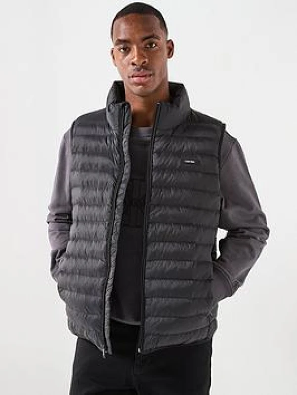 Image of Calvin Klein Padded Gilet Black Men S;M;L;XL