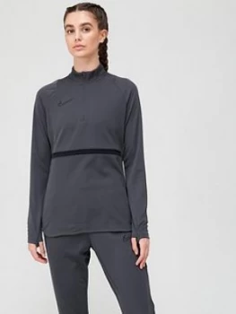 Image of Nike Womens Academy 21 Dry Drill Top - Grey