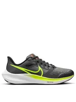 Image of Nike Air Zoom Pegasus Junior Unisex Trainers, Black/Yellow, Size 4