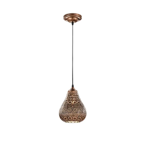 Image of Jasmin Vintage Dome Pendant Ceiling Light Antique copper
