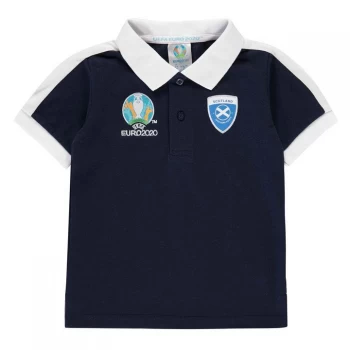 Image of UEFA Euro 2020 Scotland Polo Shirt Infant Boys - Navy