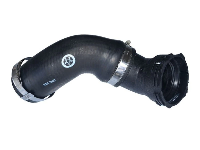 Image of HORTUM 14180 Turbocharger Hose with clamp, with quick coupling, Rubber with fabric lining Rubber with fabric lining Charger Intake Hose (3314)