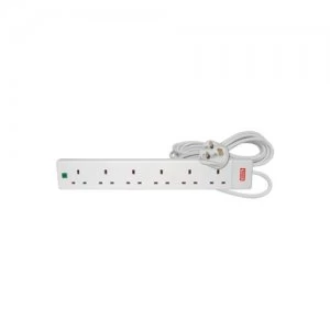 Image of Mercury 429.850UK power extension Indoor 5m 6 AC outlet(s) White