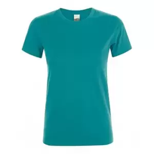 Image of SOLS Womens/Ladies Regent Short Sleeve T-Shirt (XL) (Duck Blue)