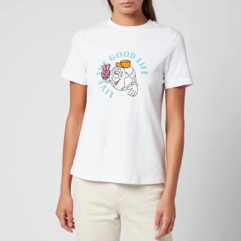 Image of Ted Baker Womens Dainno T-Shirt - White - UK 8