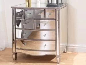 Image of Birlea Elysee 44 Drawer Merchant Mirrored Chest of Drawers Assembled