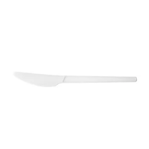 Image of Vegware Knife Disposable CPLA White Ref VR KN6.5W Pack 50