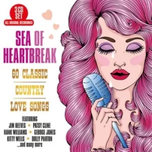 Image of Sea of Heartbreak 60 Classic Country Love Songs by Various Artists CD Album