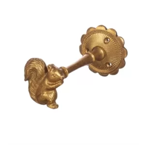 Image of Gold Squirrel Tie Back Hook