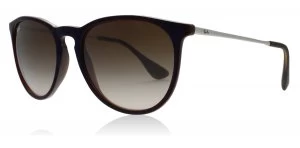 Image of Ray-Ban Erika Sunglasses Transparent Brown Sp Blue 631513 54mm