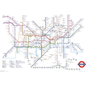 Image of Transport For London Underground Map Maxi Poster