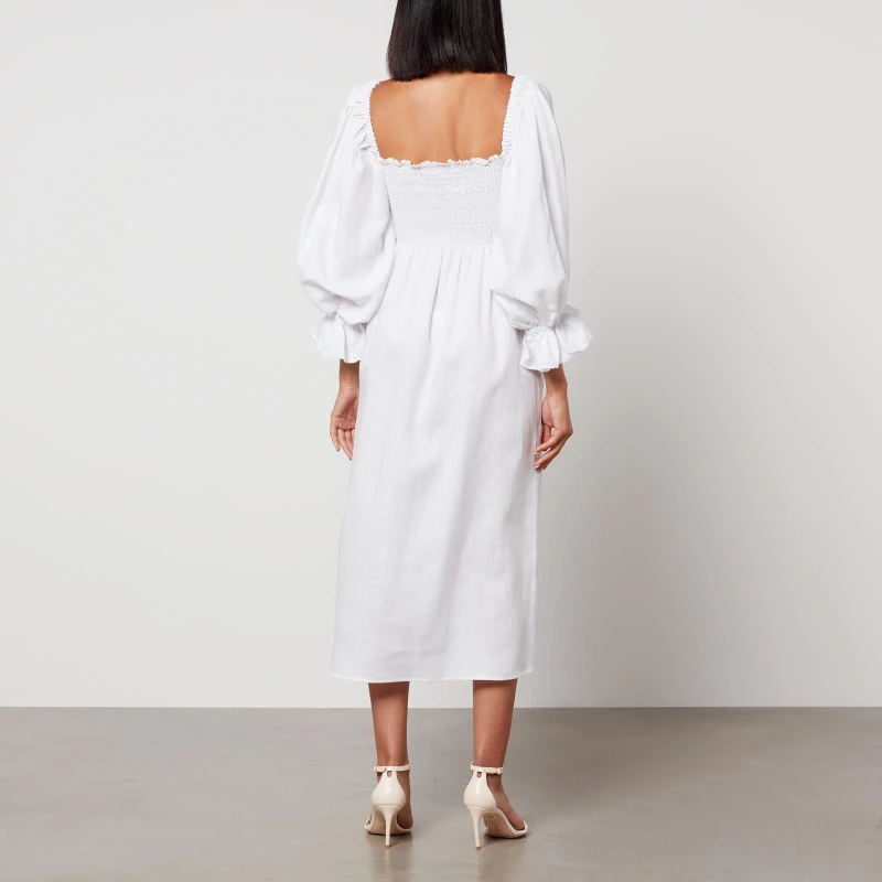 Image of Sleeper Atlanta Linen Dress White female XS