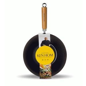 Image of Ken Hom Non-Stick Easy Care Carbon Steel Hot Wok - 35cm