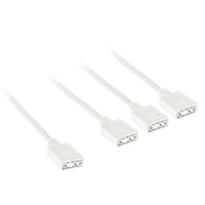 Image of Kolink ARGB 1-3 White Splitter Cable - 30cm