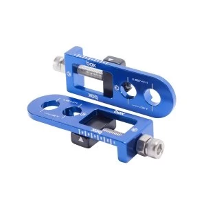 Image of Box One BMX Chain Tensioner Blue 10mm Axle