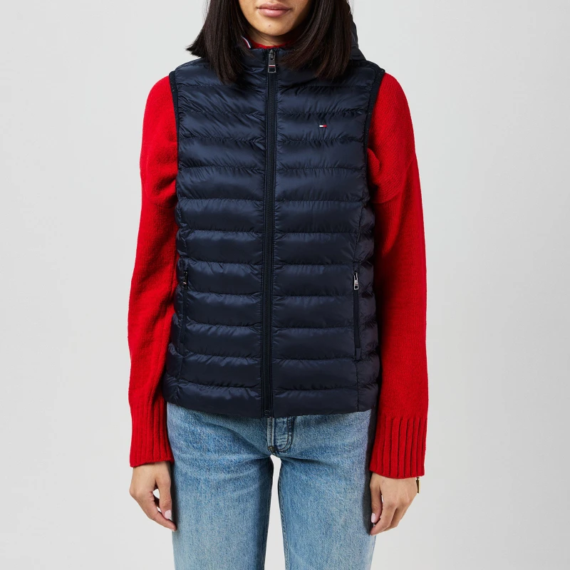 Image of Tommy Hilfiger Padded Gilet Navy Female L CK11903