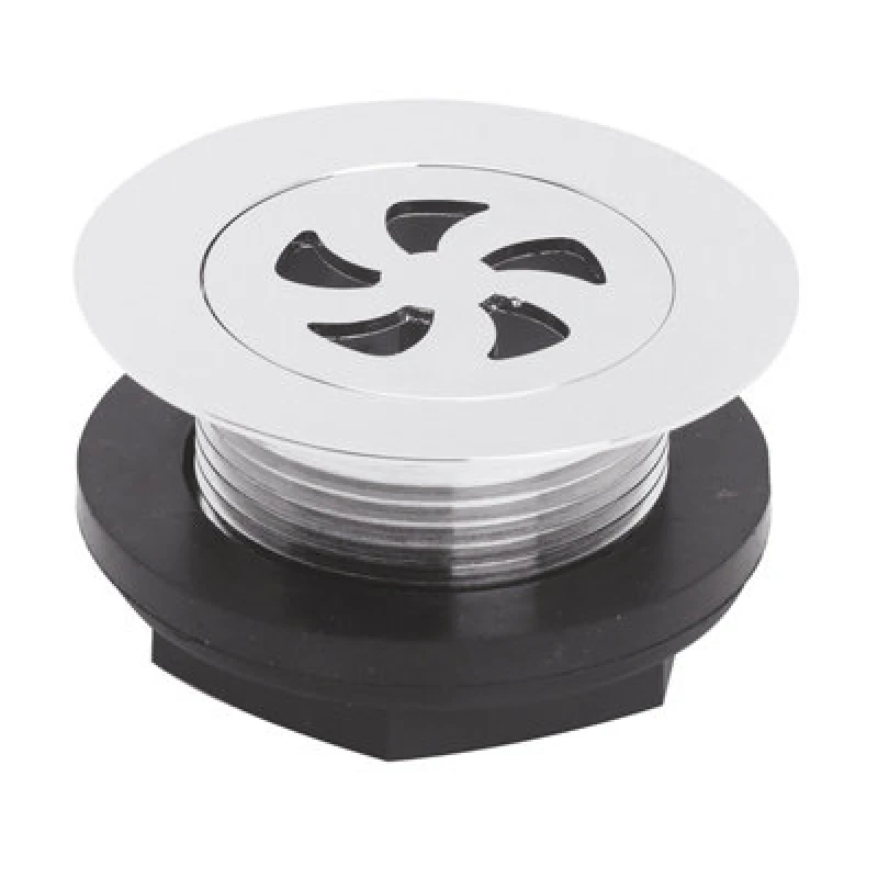 Image of Balterley Easyclean Resin Shower Tray Waste Chrome Silver unisex