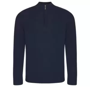 Image of Ecologie Mens Wakhan Zip Neck Sweater (M) (Navy)