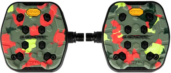 Image of Look Trail Grip Flat Mountain Bike Pedals Camo