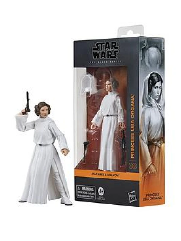 Image of Star Wars The Black Series Princess Leia Organa, Star Wars: A New Hope Action Figure (6”) Merch