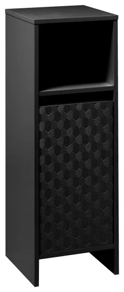 Image of Lloyd Pascal Hana Single Door Floor Cabinet Black