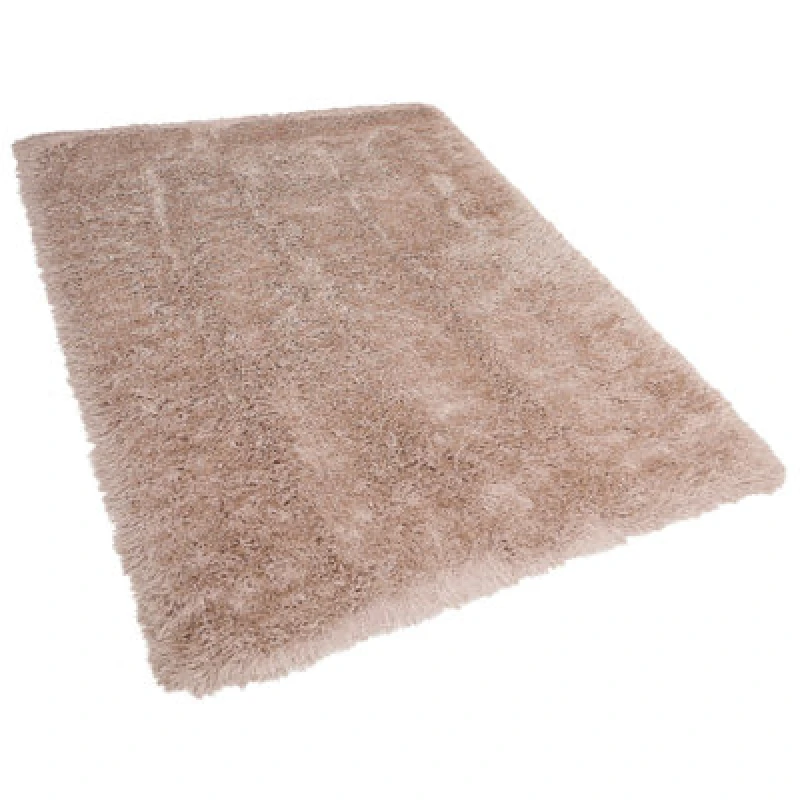 Image of Beliani Shaggy Rug Cide Beige 200 X 300 Cm