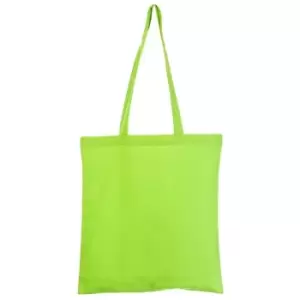 Image of Cotton Long Handle Tote Bag (One Size) (Light Green) - Light Green - United Bag Store