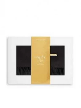 Image of Katie Loxton Thick Plain Scarf - Black