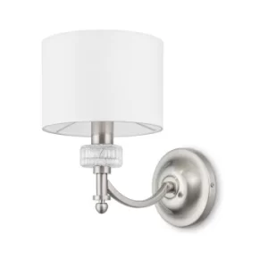 Image of Alicante Wall Lamp Nickel, 1 Light, E14