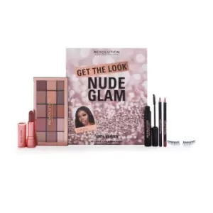 Image of Makeup Revolution Get The Look: Nude Glam Makeup Gift Set