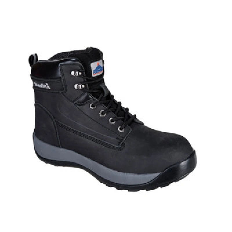 Image of Portwest Steelite Constructo S3 HRO Nubuck Safety Boots FW32BKR45 Colour: Black