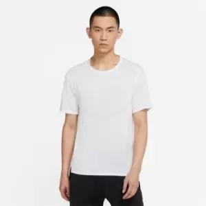 Image of Nike Dri-FIT Rise 365 Short-Sleeve Running Top Mens - White