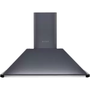 Image of Smeg Victoria KT100GRE 100cm Chimney Cooker Hood - Slate Grey