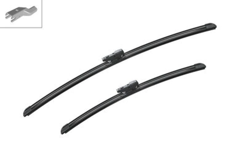 Image of Bosch A399S Flat Wiper Blade Front Set 600/450mm Length Fits Mazda 6 Cx-5