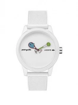 Image of Lacoste Lacoste Blue And Rose Gold Detail Dial Two Tone Stainless Steel Bracelet Watch