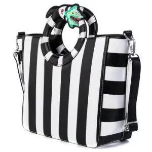 Image of Loungefly Beetlejuice Sandworm Handle Crossbody Bag