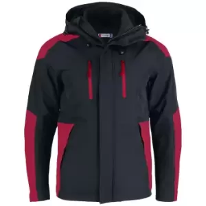 Image of Clique Unisex Adult Stafford Jacket (S) (Red/Black)