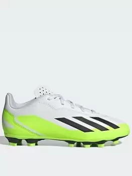 Image of Adidas Junior X Speed Form.4 Firm Ground Football Boot, White, Size 1