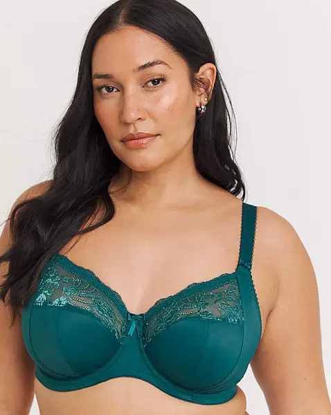 Image of Elomi Elomi Morgan Full Cup Wired Bra DeepTeal Deep Teal Female 40HH QV07035