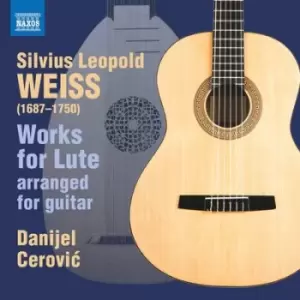 Image of Silvius Leopold Weiss Works for Lute Arranged for Guitar by Silvius Leopold Weiss CD Album